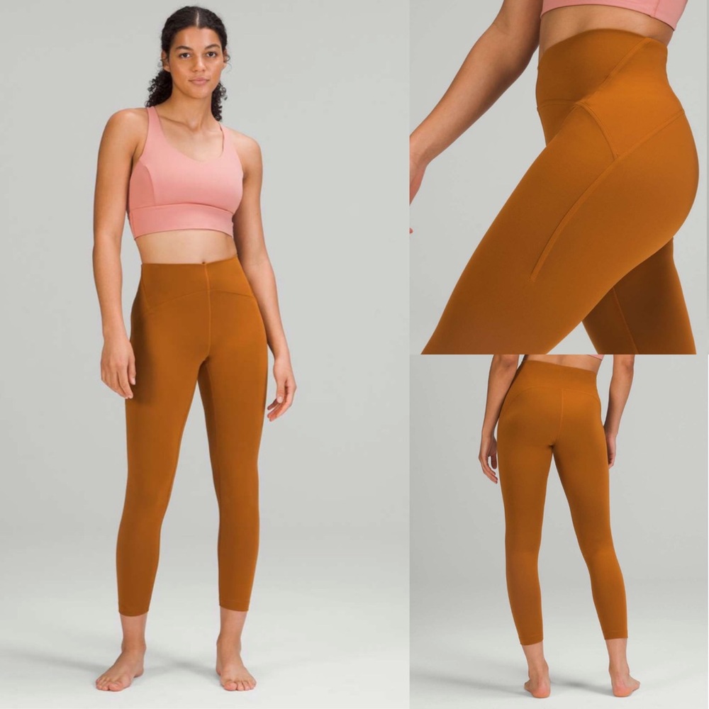 Lululemon Instill High-Rise Tight 25"Butternut Brown! EUC